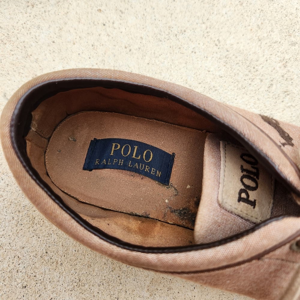 Men's POLO RALPH LAUREN Canvas Sneaker Size 10 - Picture 3 of 10